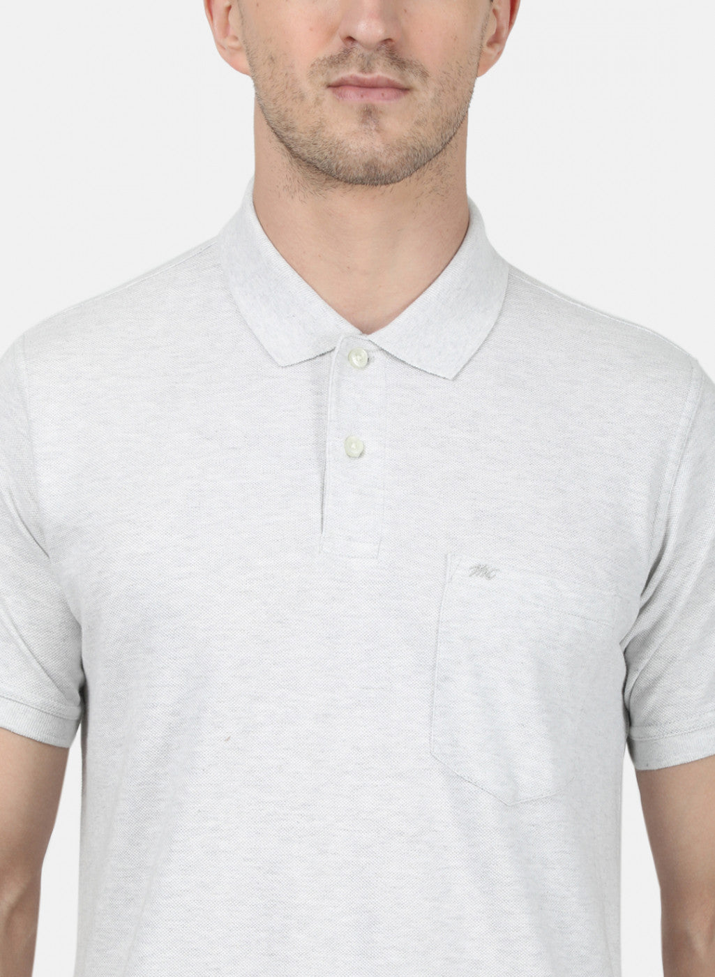 Mens Grey Plain T-Shirt