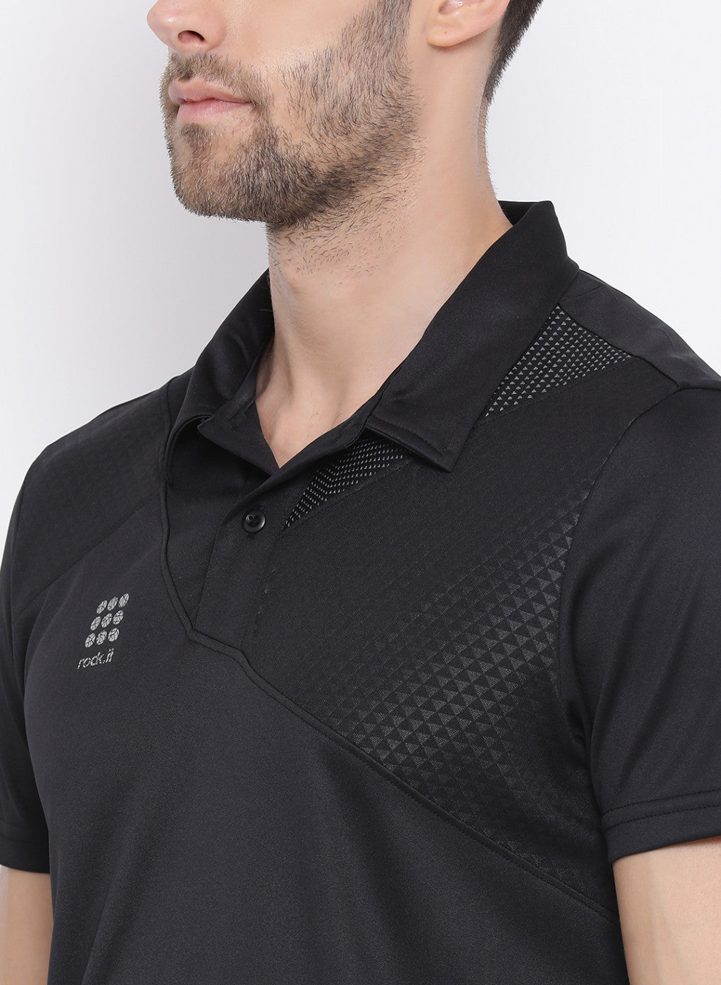Rock.it Black Collar Regular Fit T-Shirt