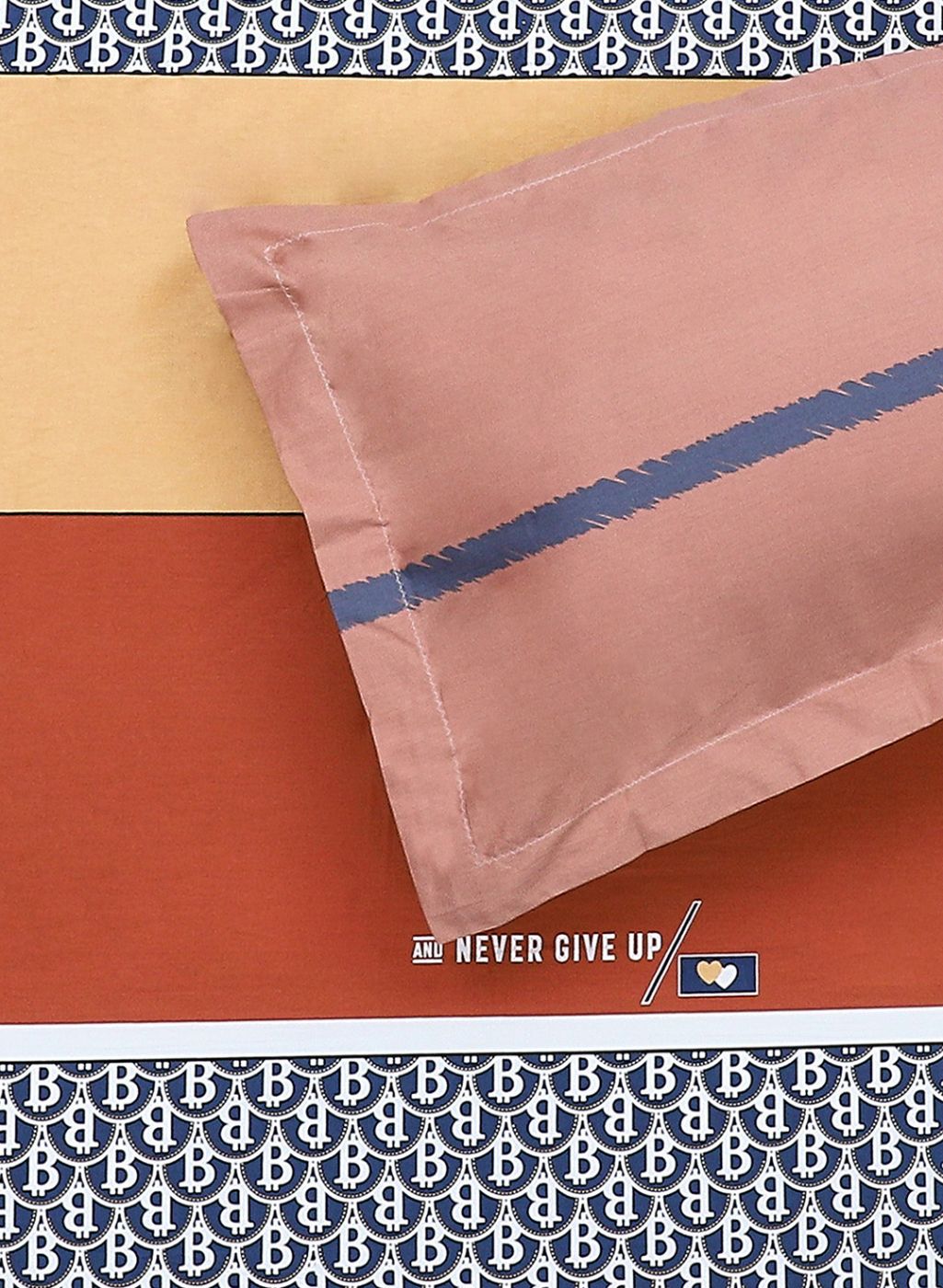 200TC Pure Cotton King Bedsheet with 2 Pillow Covers