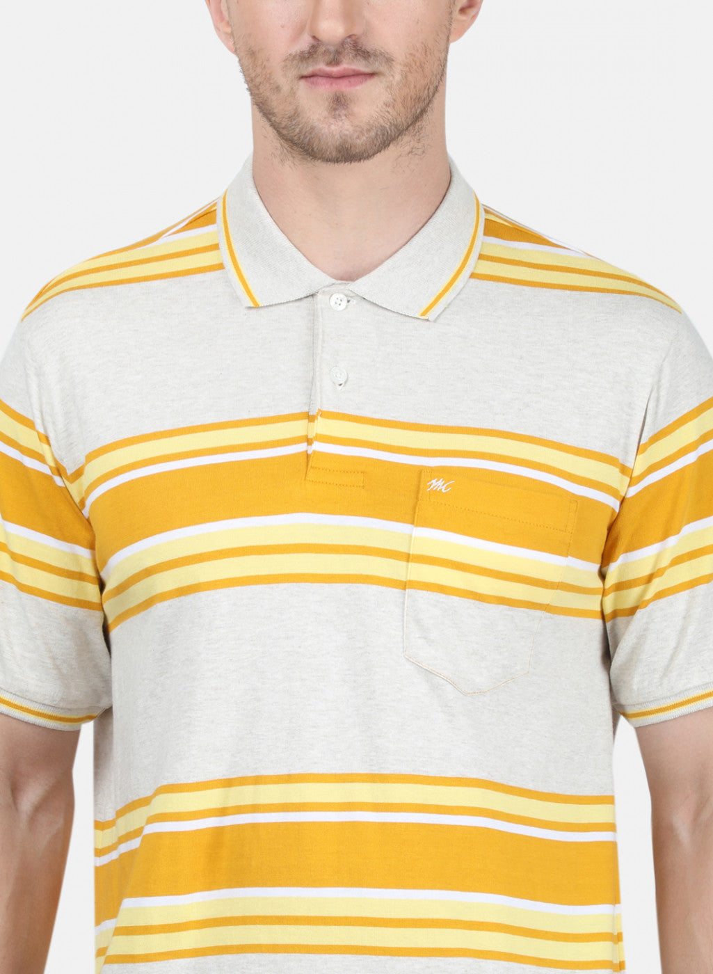 Mens Yellow Stripe T-Shirt