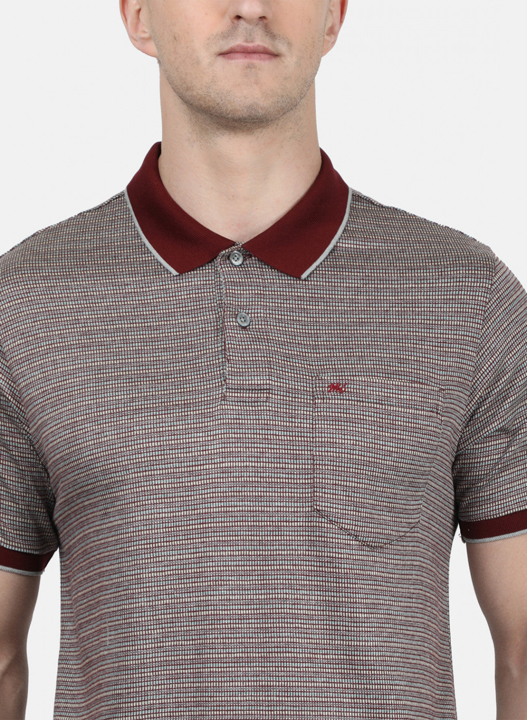 Mens Maroon Stripe T-Shirt