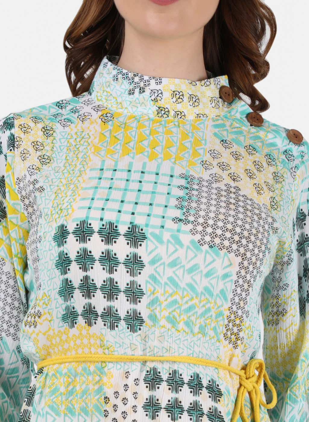 Womens Multi Color Printed Tunic