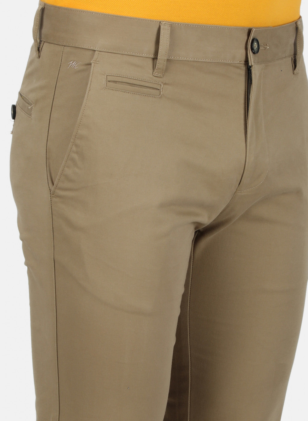 Mens Khaki Slim Trouser