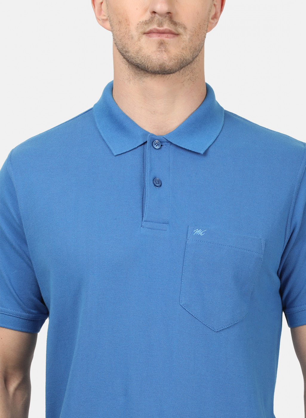Mens Blue Plain T-Shirts
