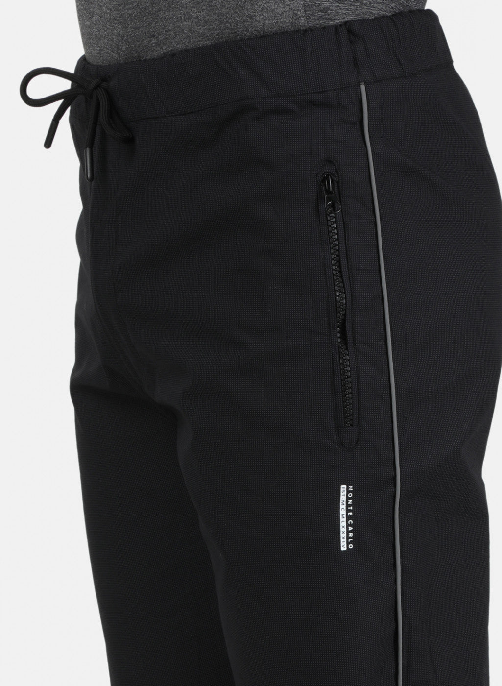 Mens Black Printed Lowers