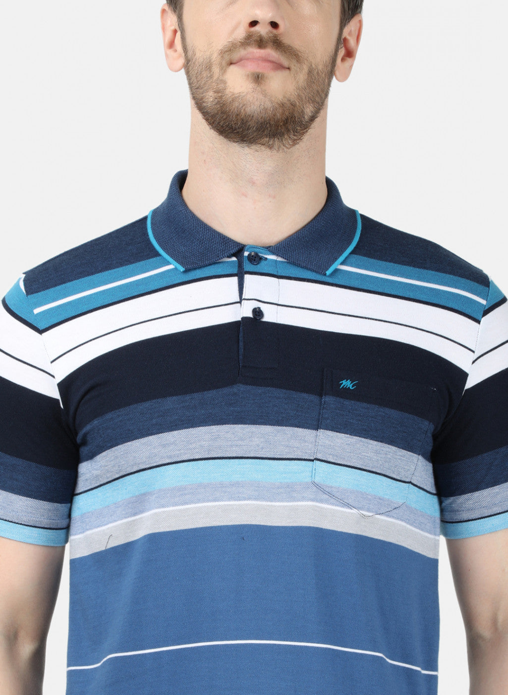 Mens Blue Stripe T-Shirt