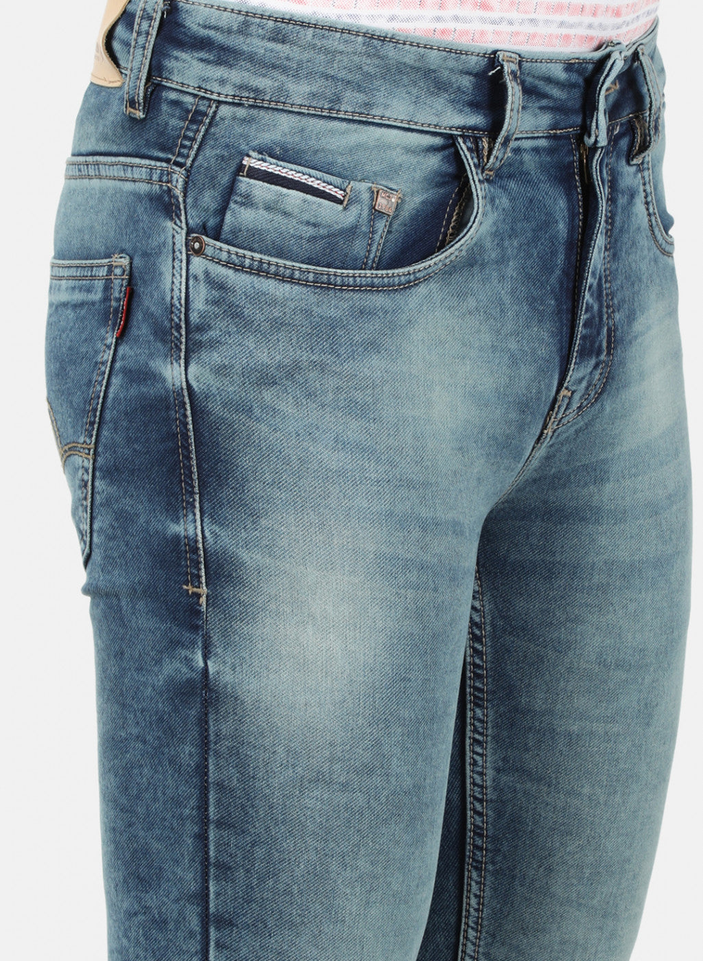 Mens Blue Skinny Denim
