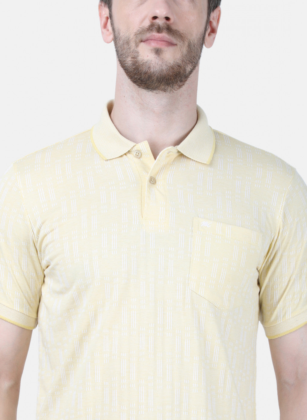 Mens Yellow Stripe T-Shirt