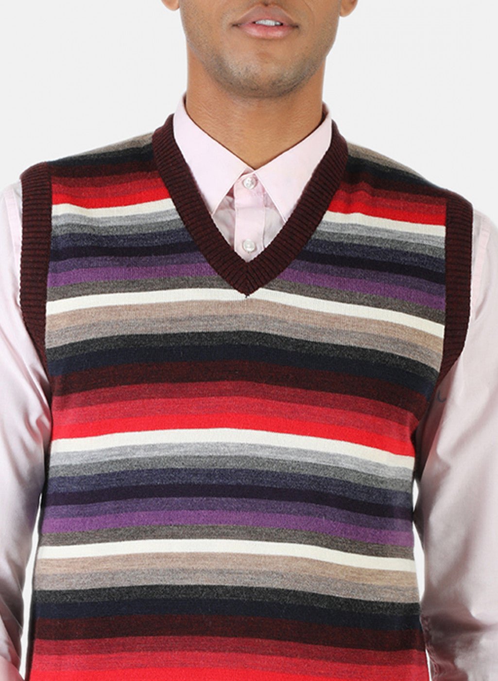Men Multicolor Solid Sweater