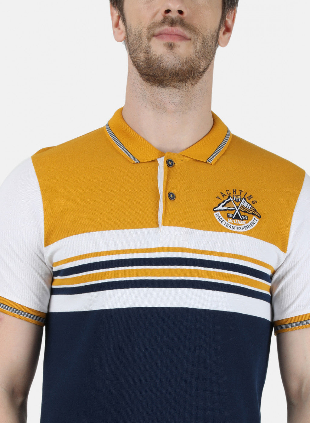 Mens Mustard Stripe T-Shirt