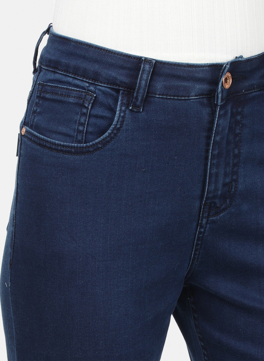 Womens Blue Slim Denim