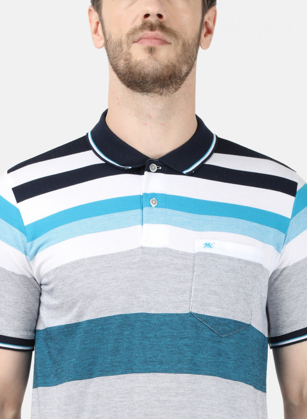 Mens Blue Stripe T-Shirt