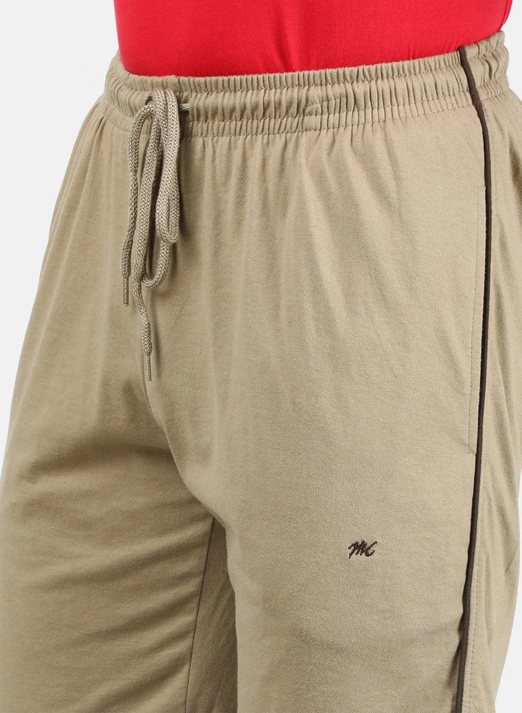 Mens Light Brown Plain Bermuda