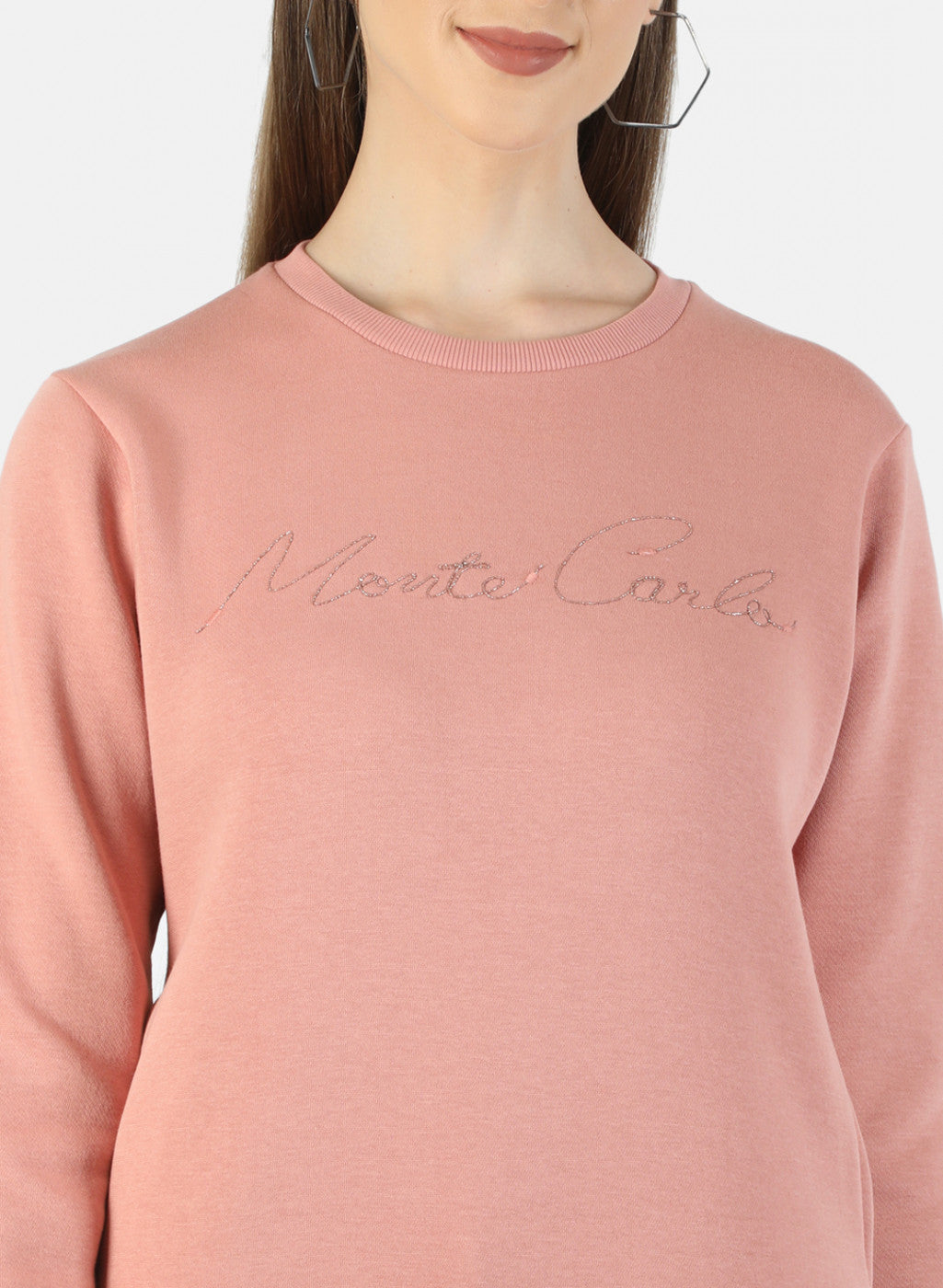 Women Beige Embroidered Sweatshirt