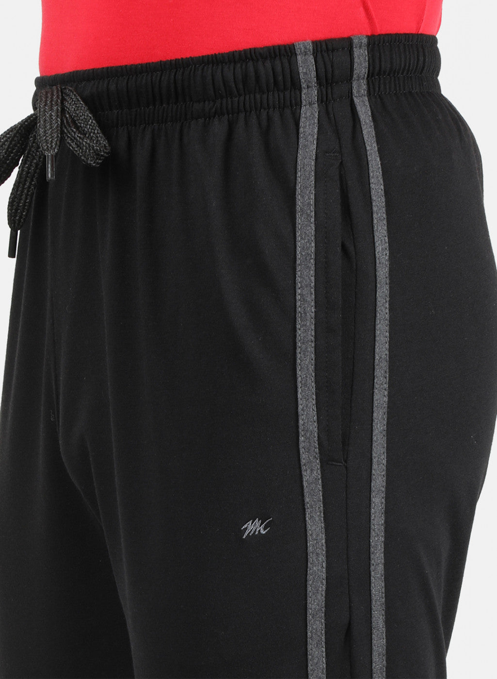 Mens Black Plain Lower