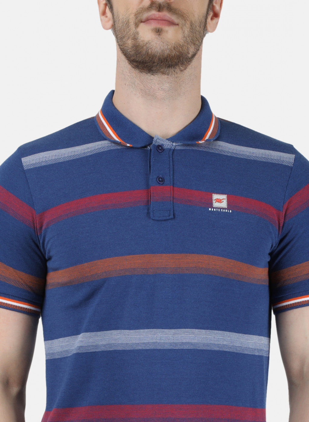 Mens Blue Stripe T-Shirt
