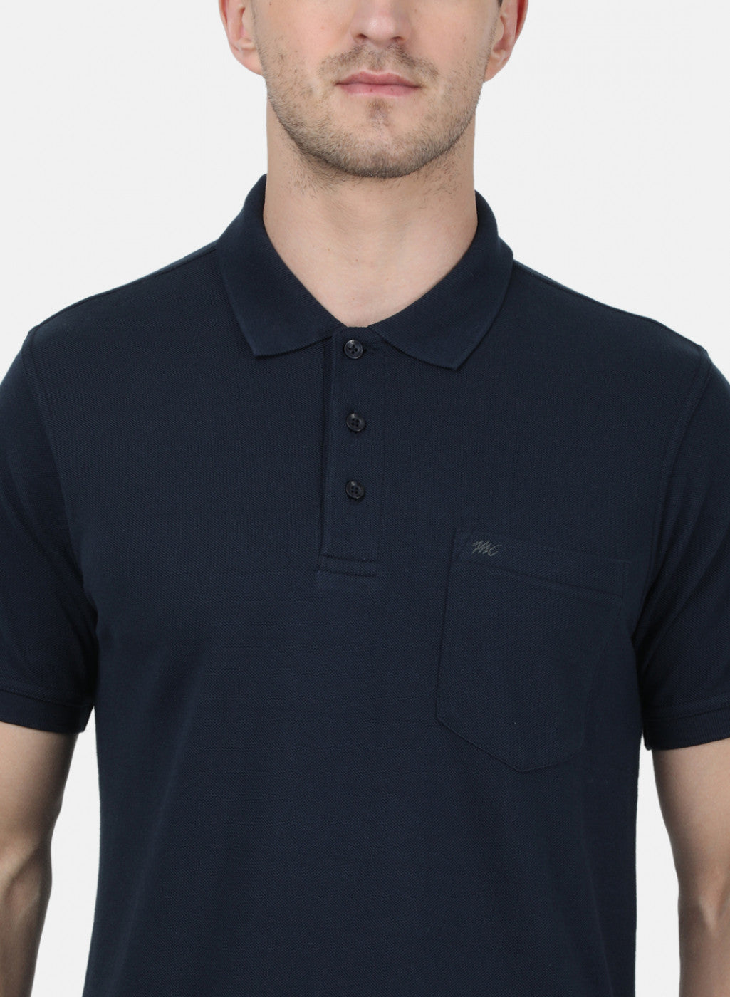 Mens NAvy Blue Plain T-Shirt