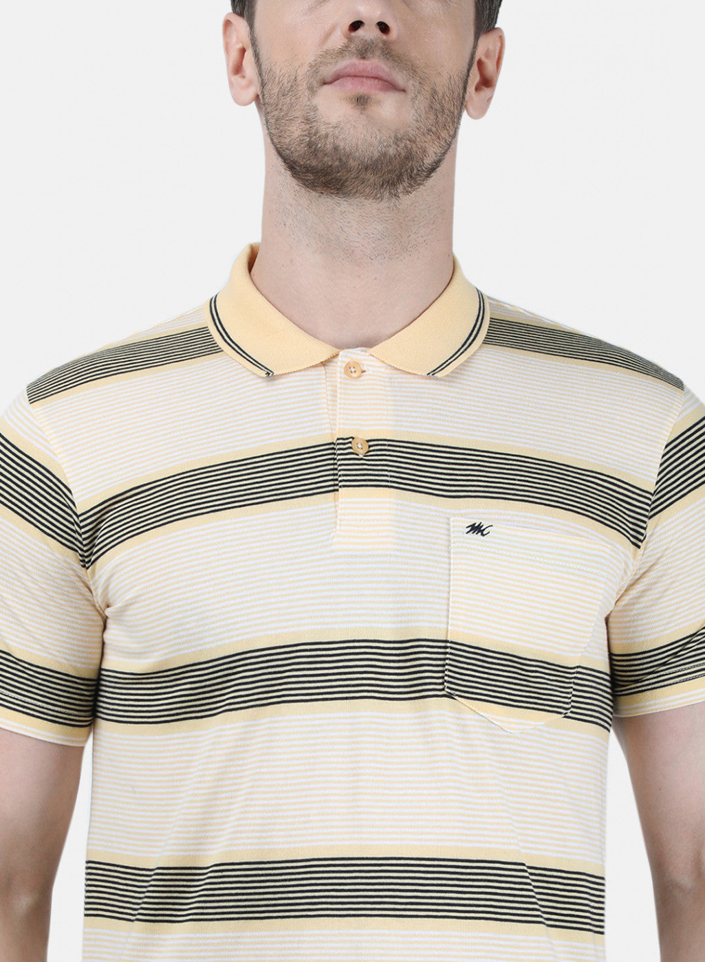 Mens Yellow Stripe T-Shirt