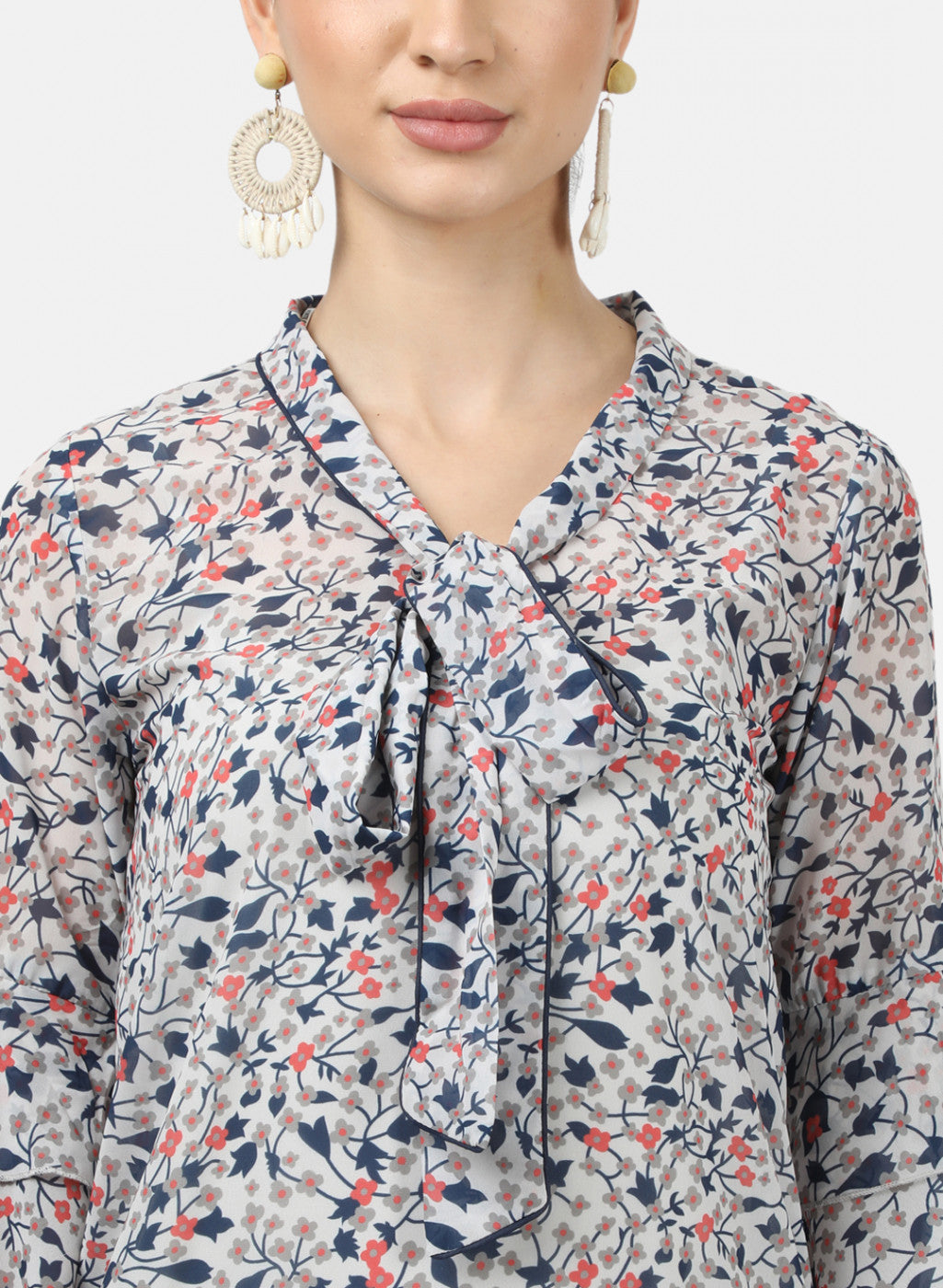 Womens Multi Color Printed Tops