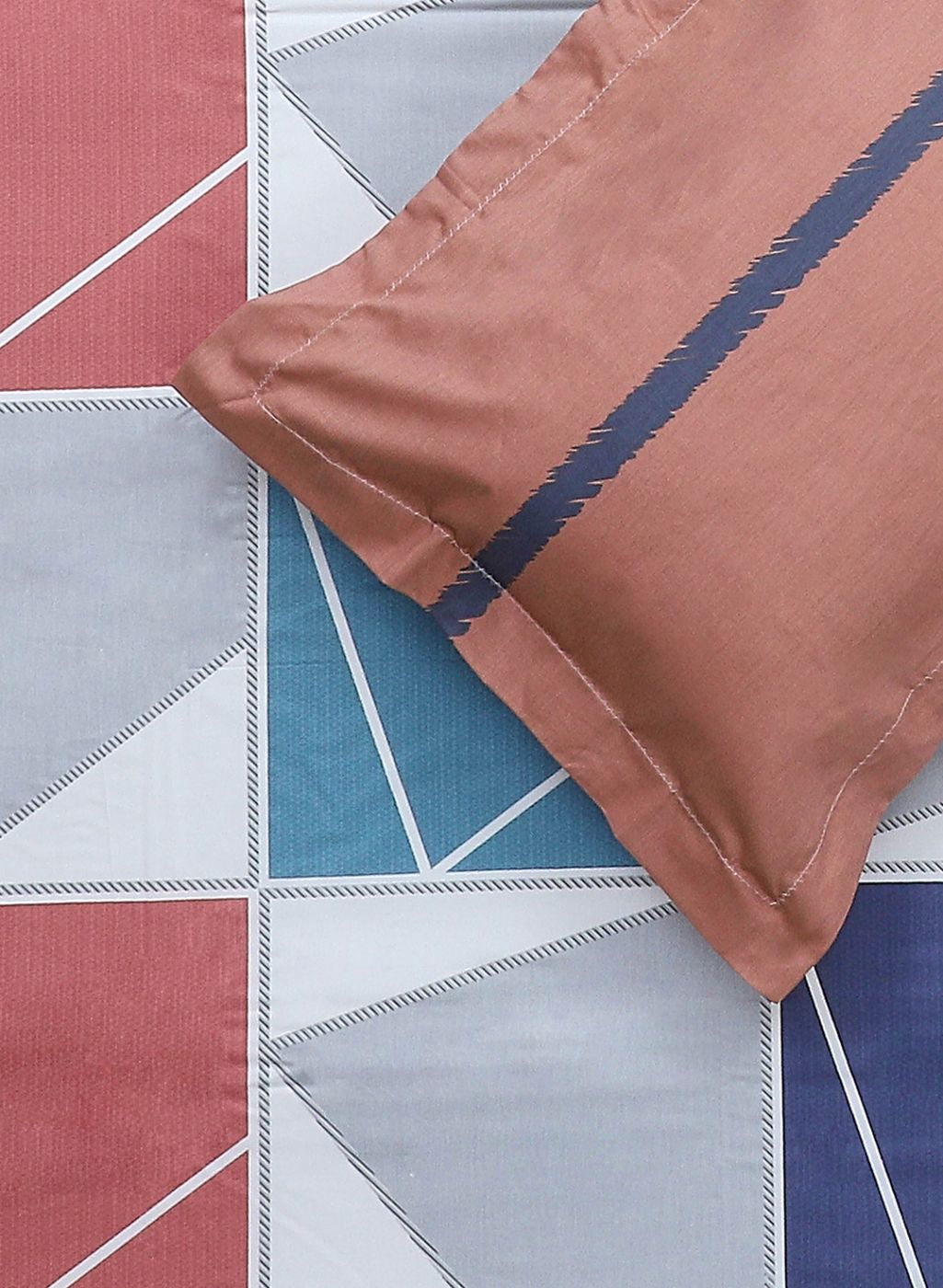 200TC Pure Cotton King Bedsheet with 2 Pillow Covers