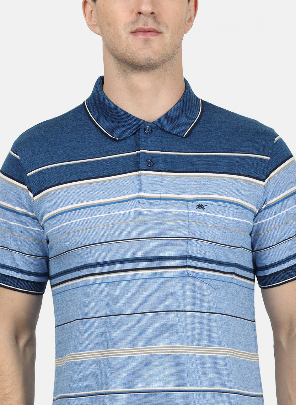 Mens Blue Stripe T-Shirt