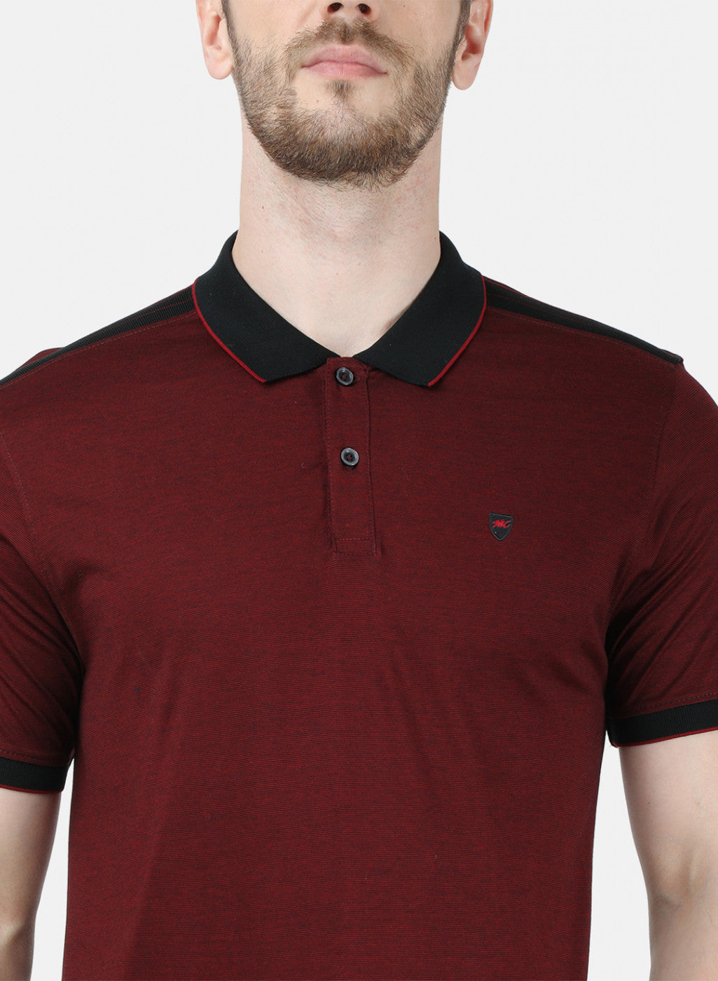 Mens Maroon Stripe Lower Set