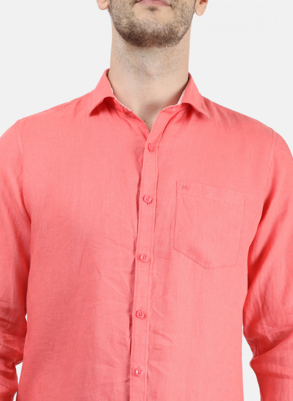 Men Pink Solid Shirt