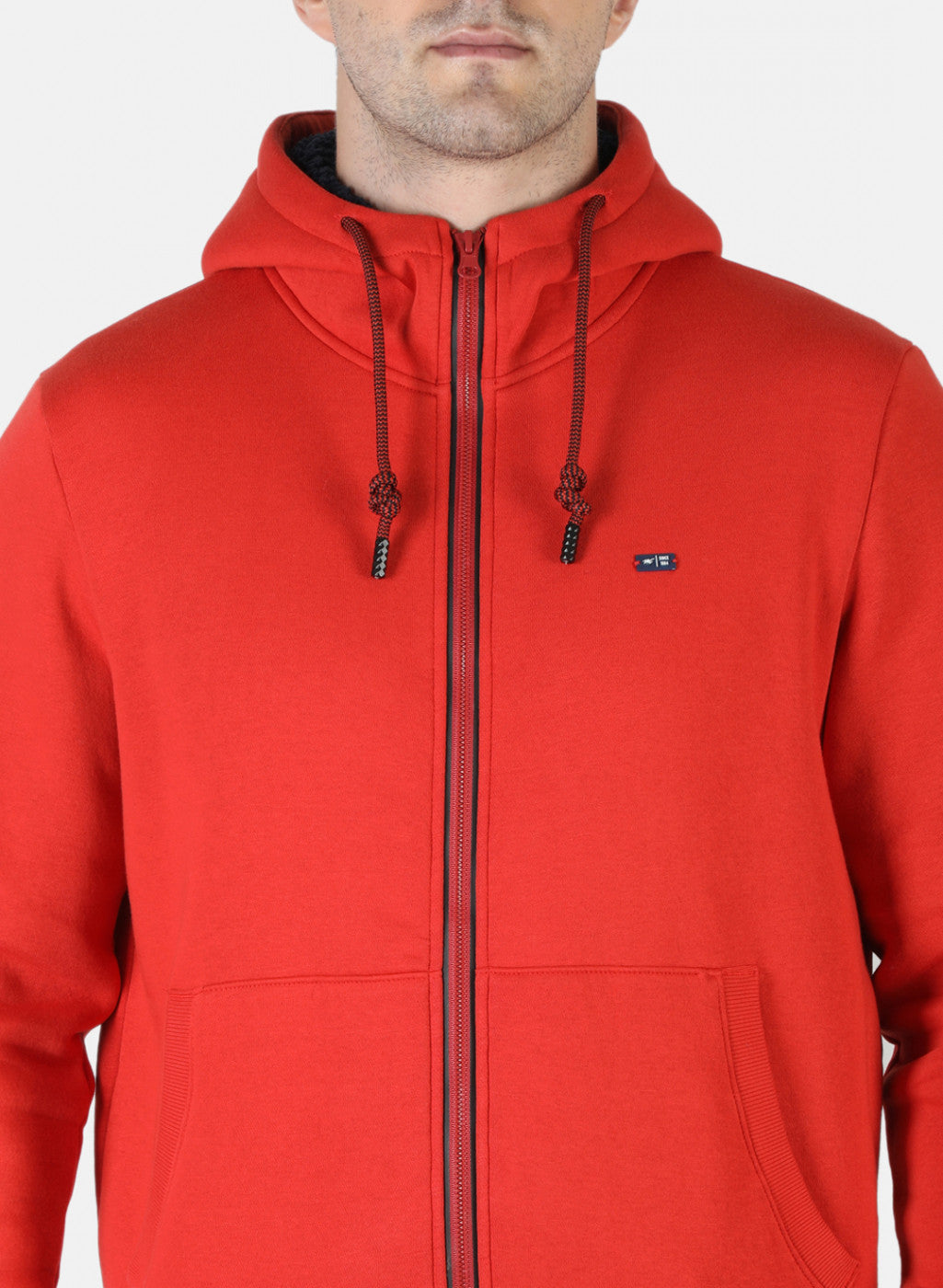 Men Orange Plain T-Shirt