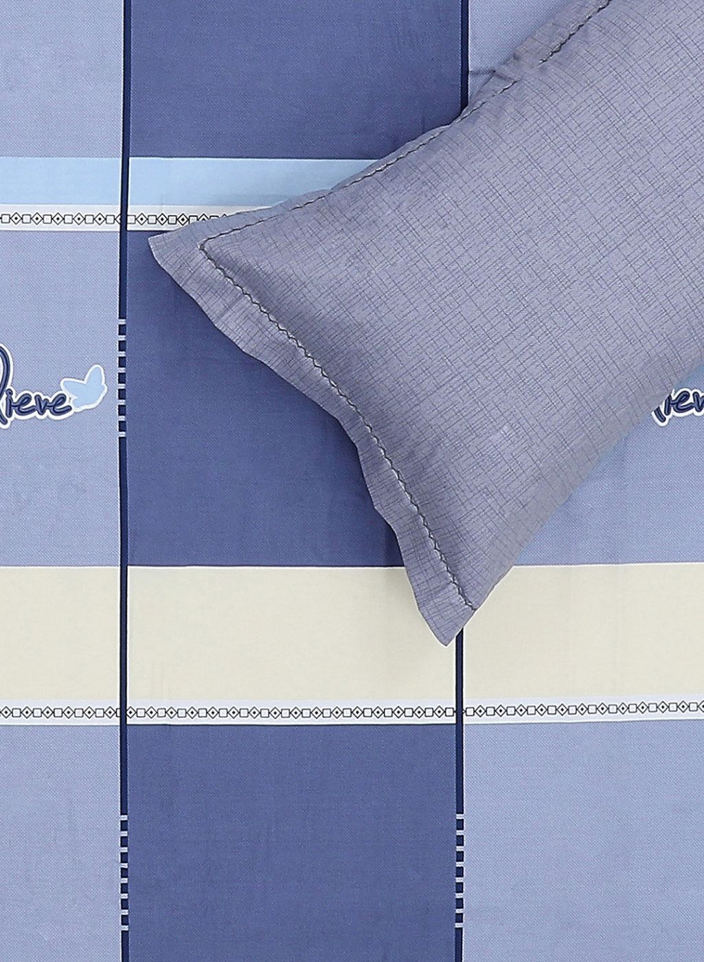 200TC Pure Cotton Queen Bedsheet with 2 Pillow Covers