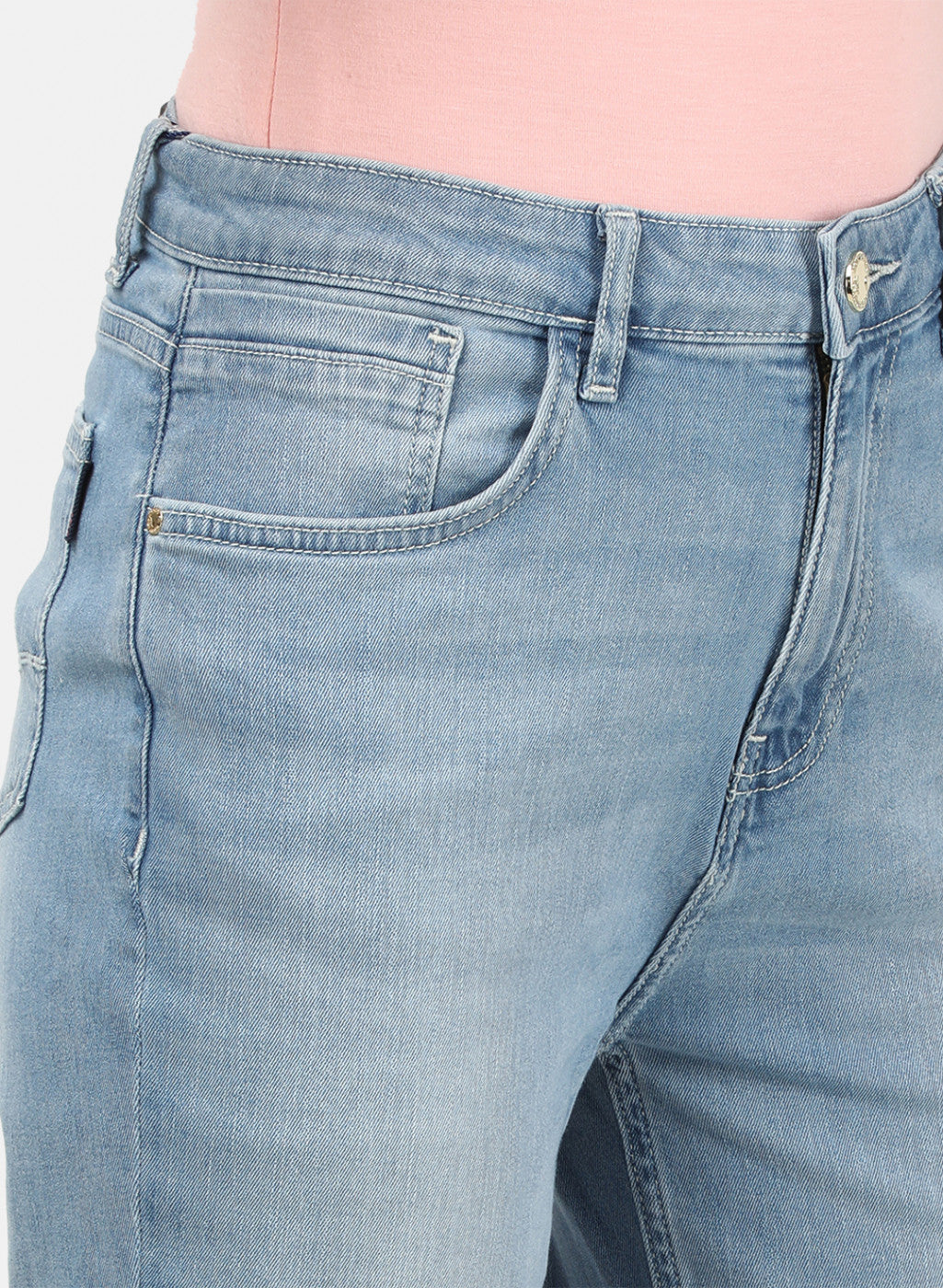 Womens Blue Regular Denim