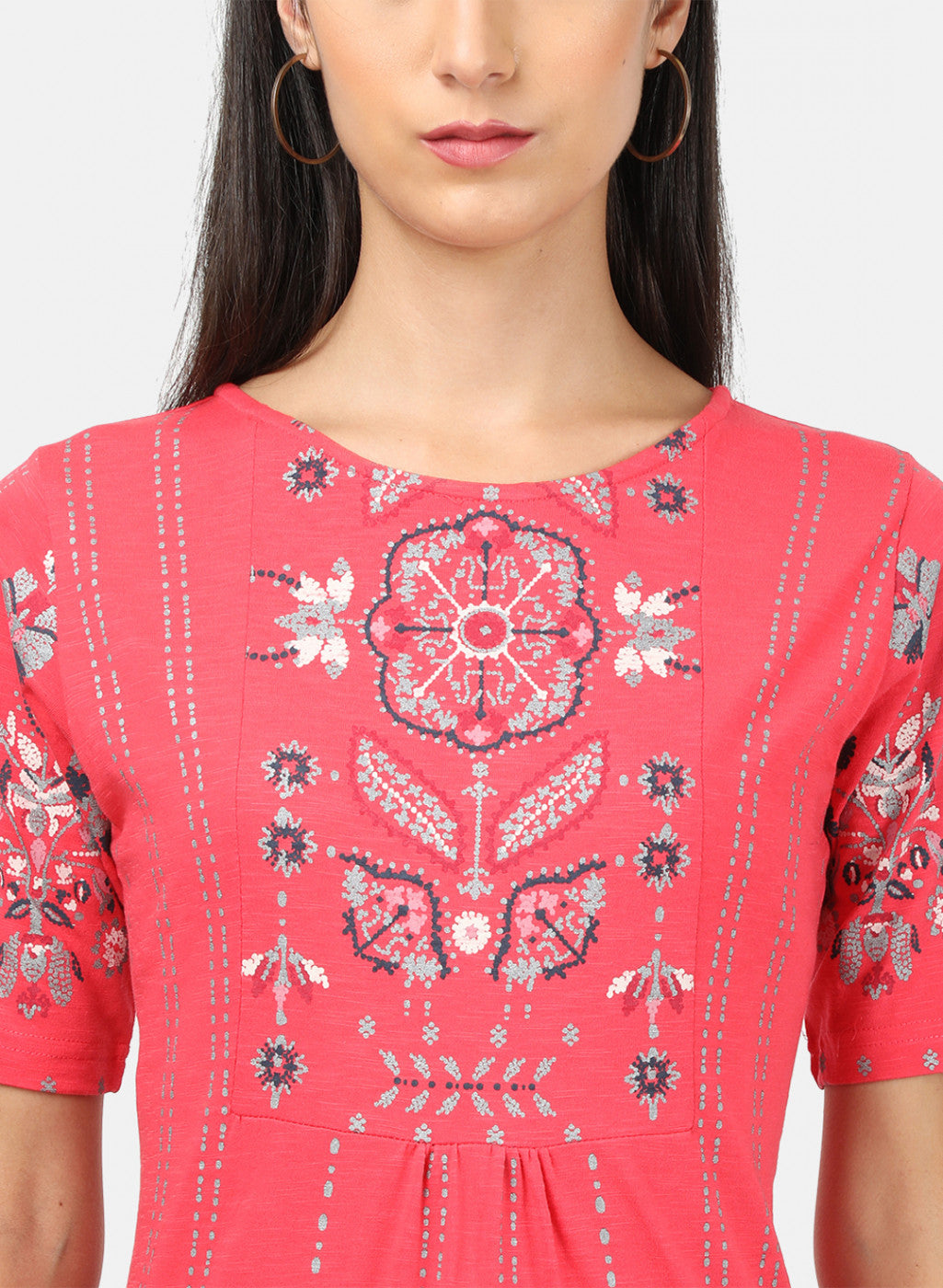 Womens Pink & Navy Printed Lower Set