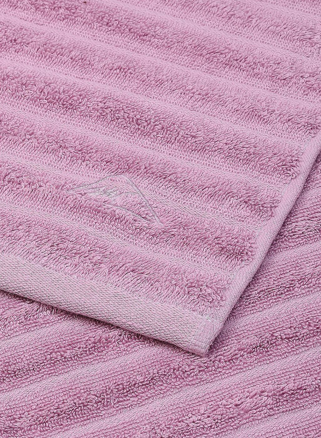 Pink Cotton 525 GSM Towel Set Pack of 2 (1 Bath & 1 Hand Towel)