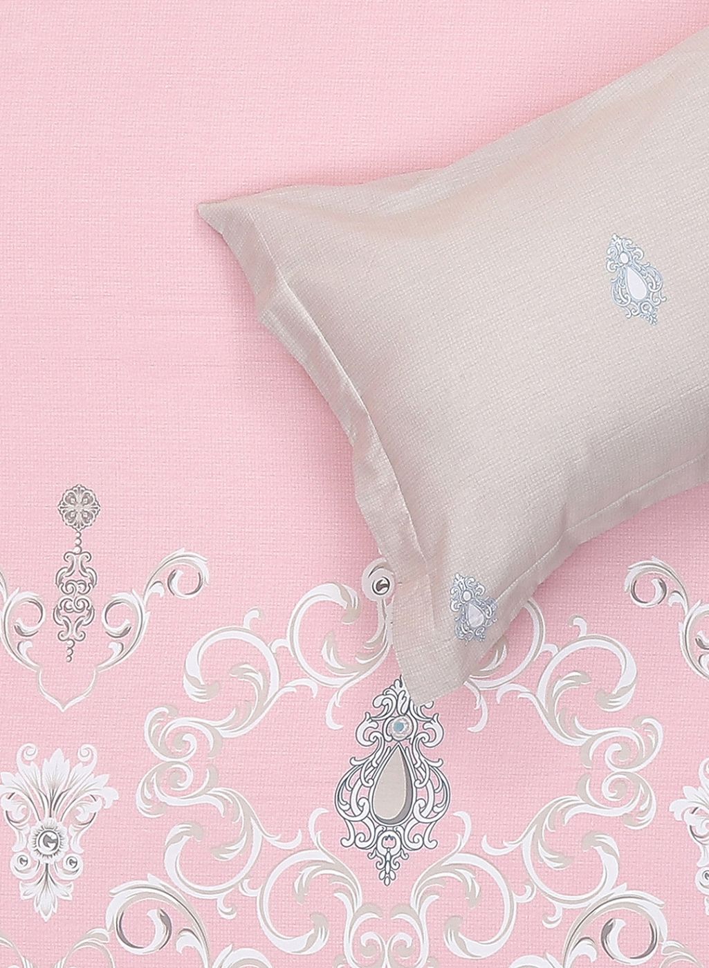 200TC Pure Cotton Queen Bedsheet with 2 Pillow Covers