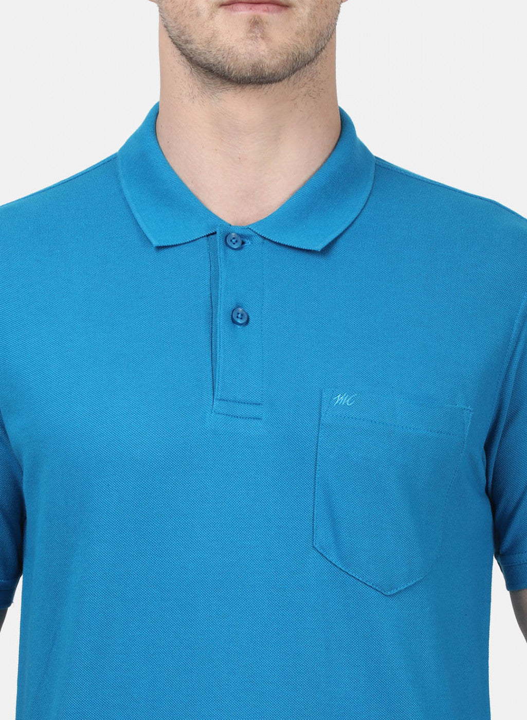 Mens Blue Plain T-Shirts