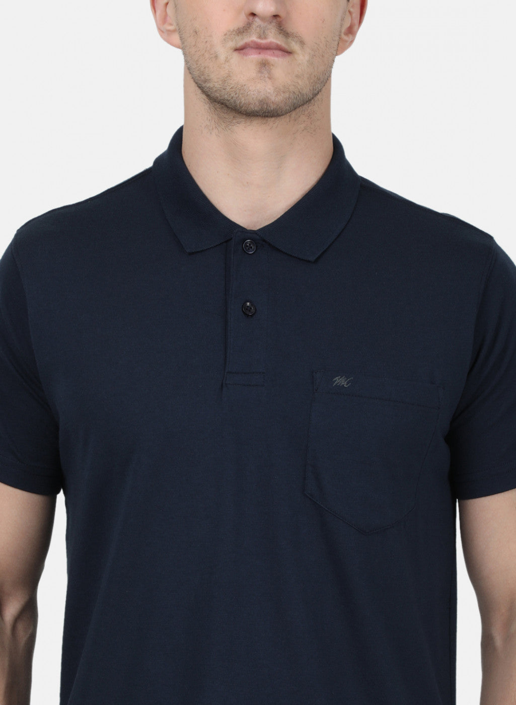 Mens NAvy Blue Plain T-Shirt