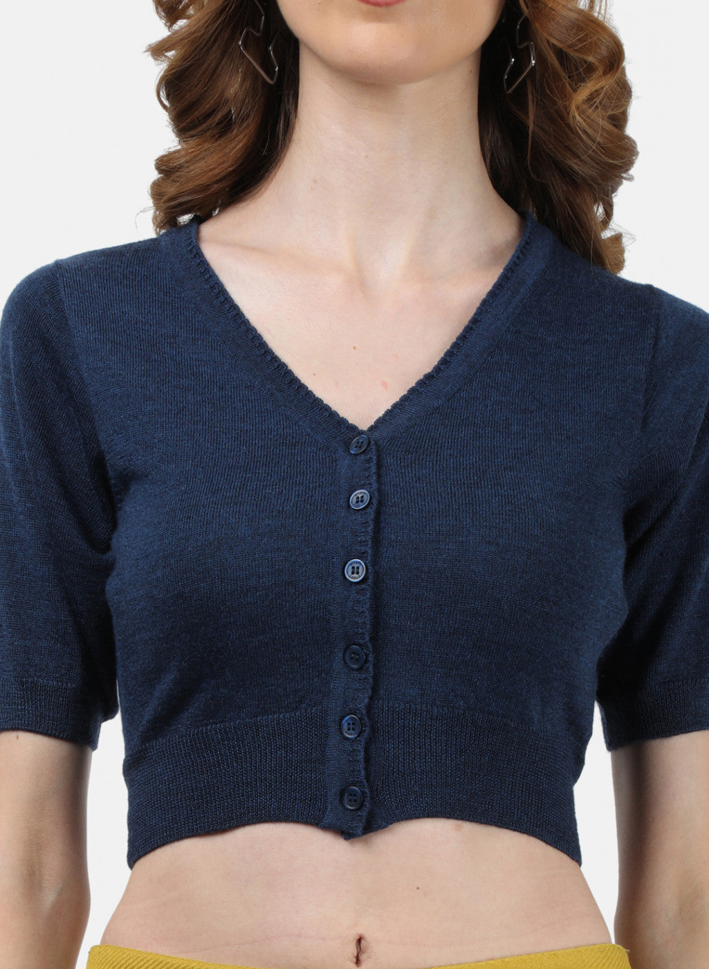 Women Blue Solid Blouse
