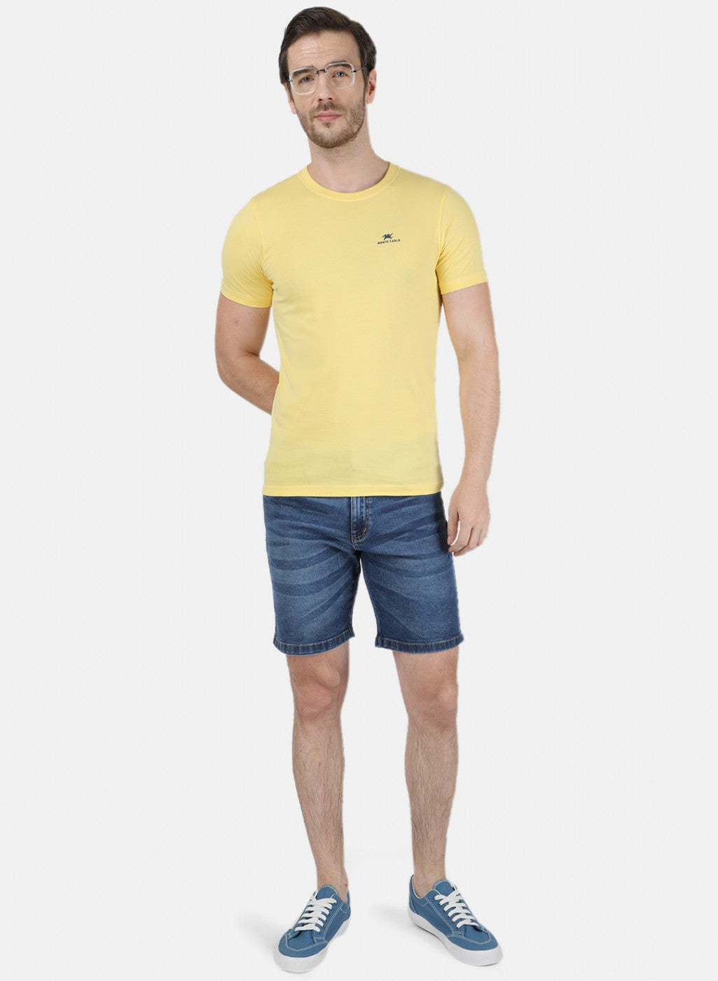 Mens Multi Color Plain T-Shirt