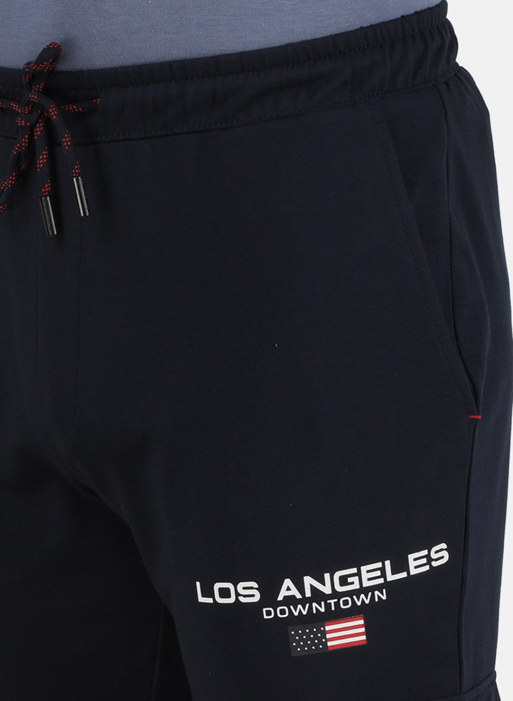 Mens Navy Blue Printed Lower