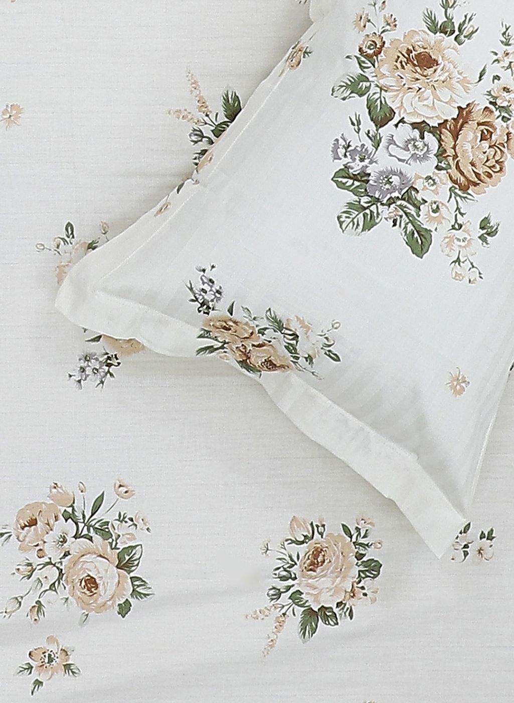 210TC Pure Cotton King Bedsheet with 2 Pillow Covers