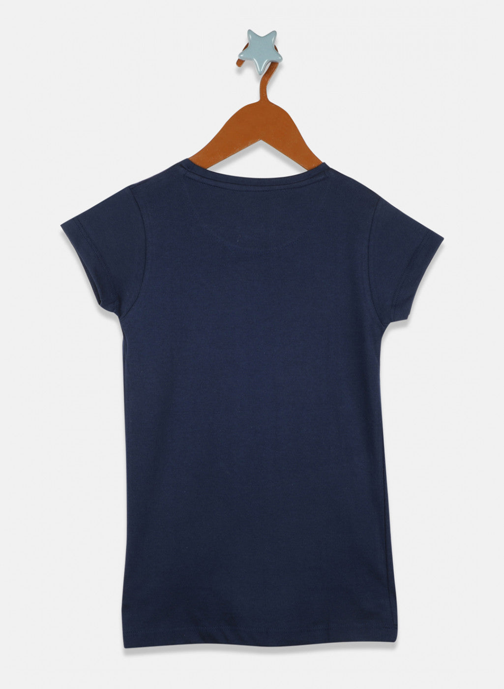 Girls Pink & Blue Printed Top 2 Pc