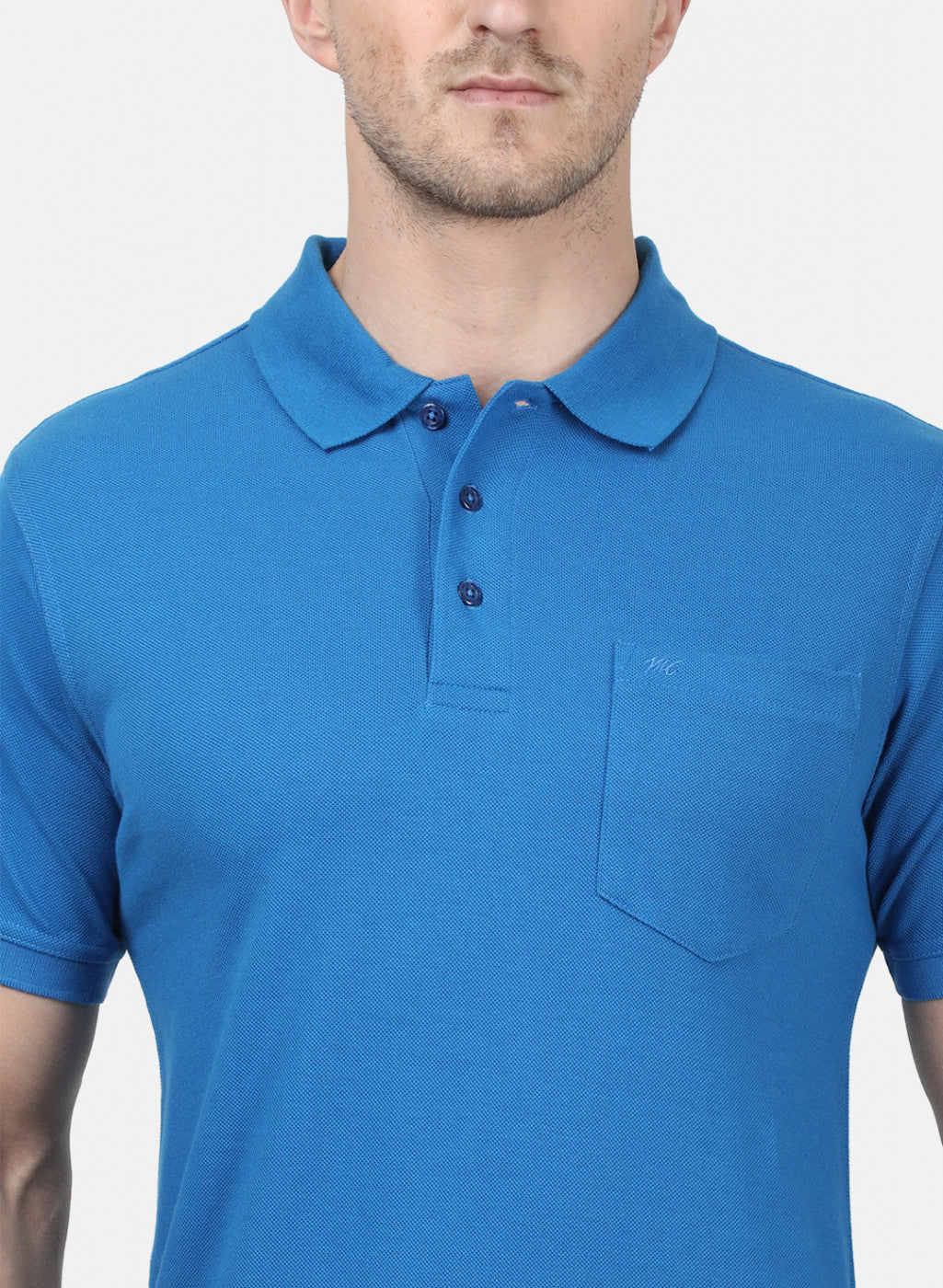 Mens Blue Plain T-Shirts