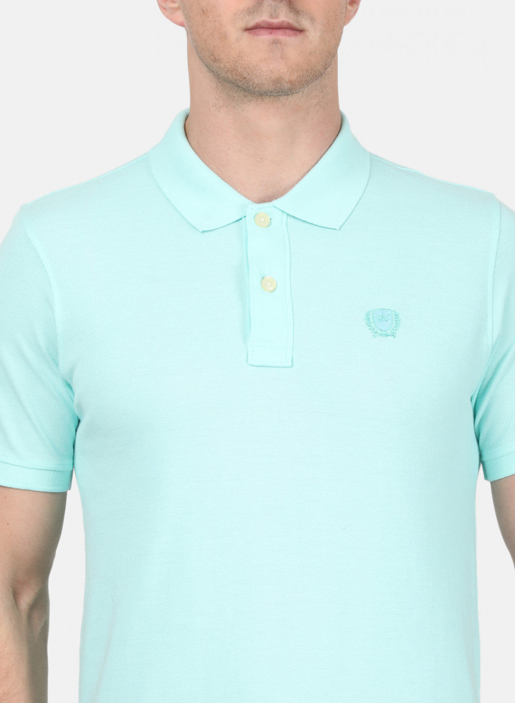 Mens Sky Blue Plain T-Shirt