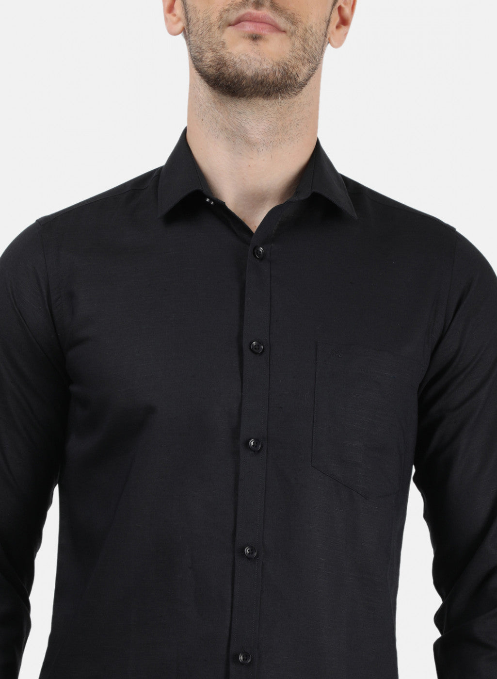 Men Black Solid Shirt