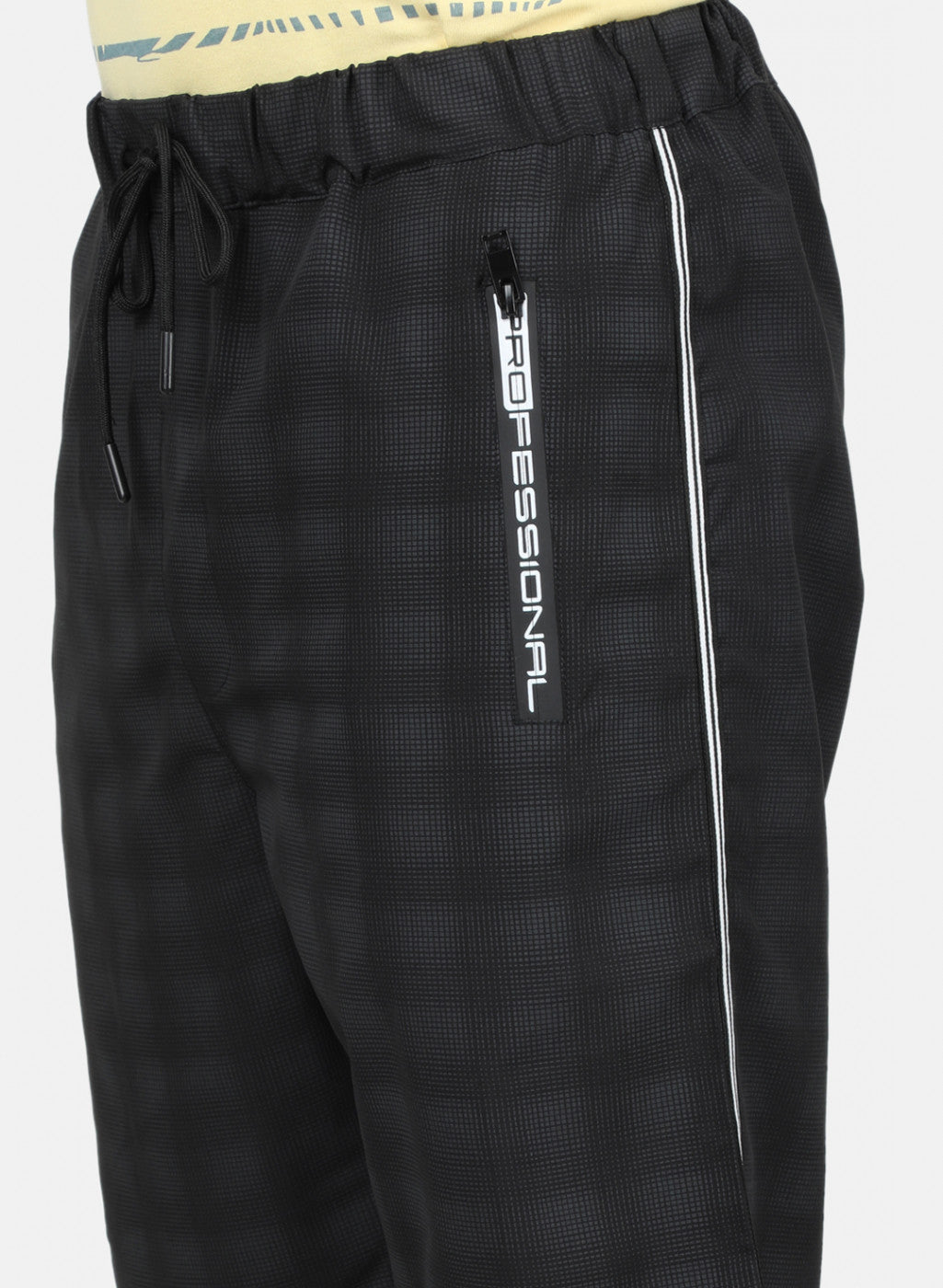 Mens Black Printed Short