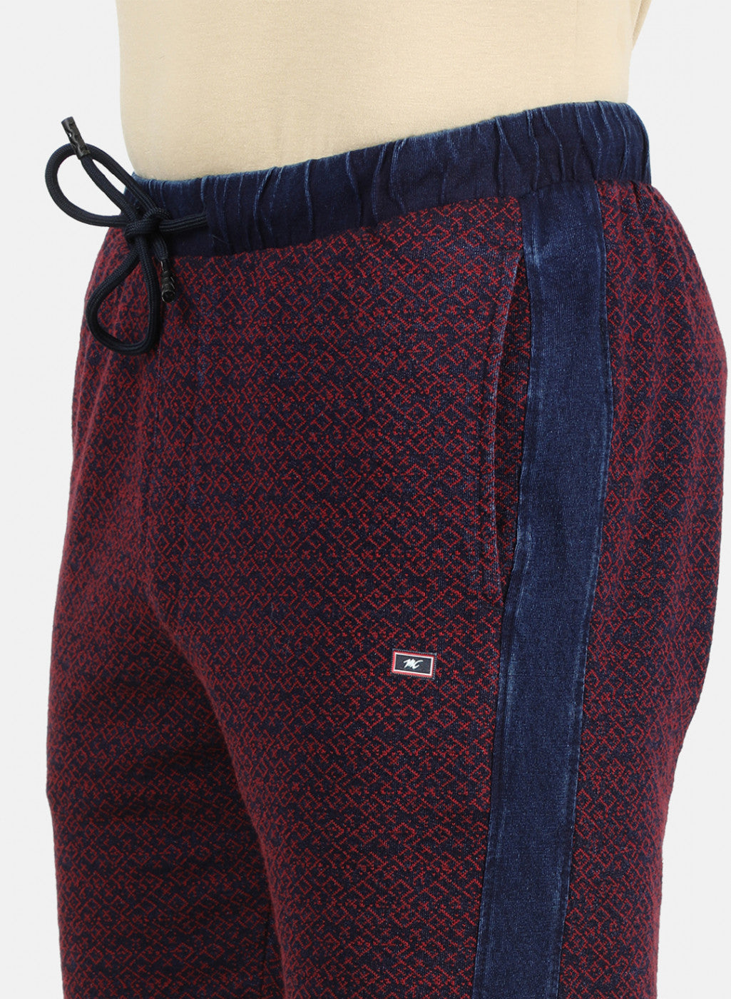 Mens Red Slim Bermuda