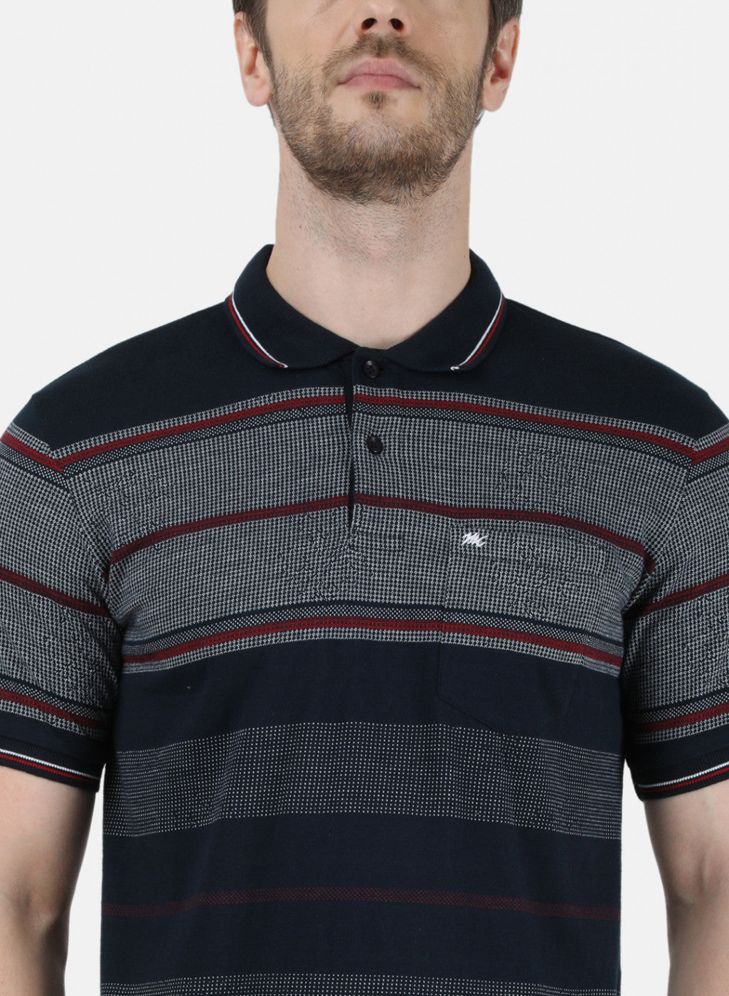 Mens NAvy Blue Stripe T-Shirt