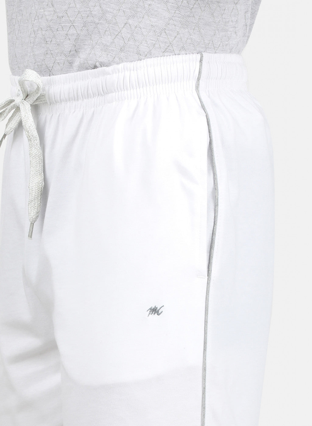 Mens White Plain Bermuda
