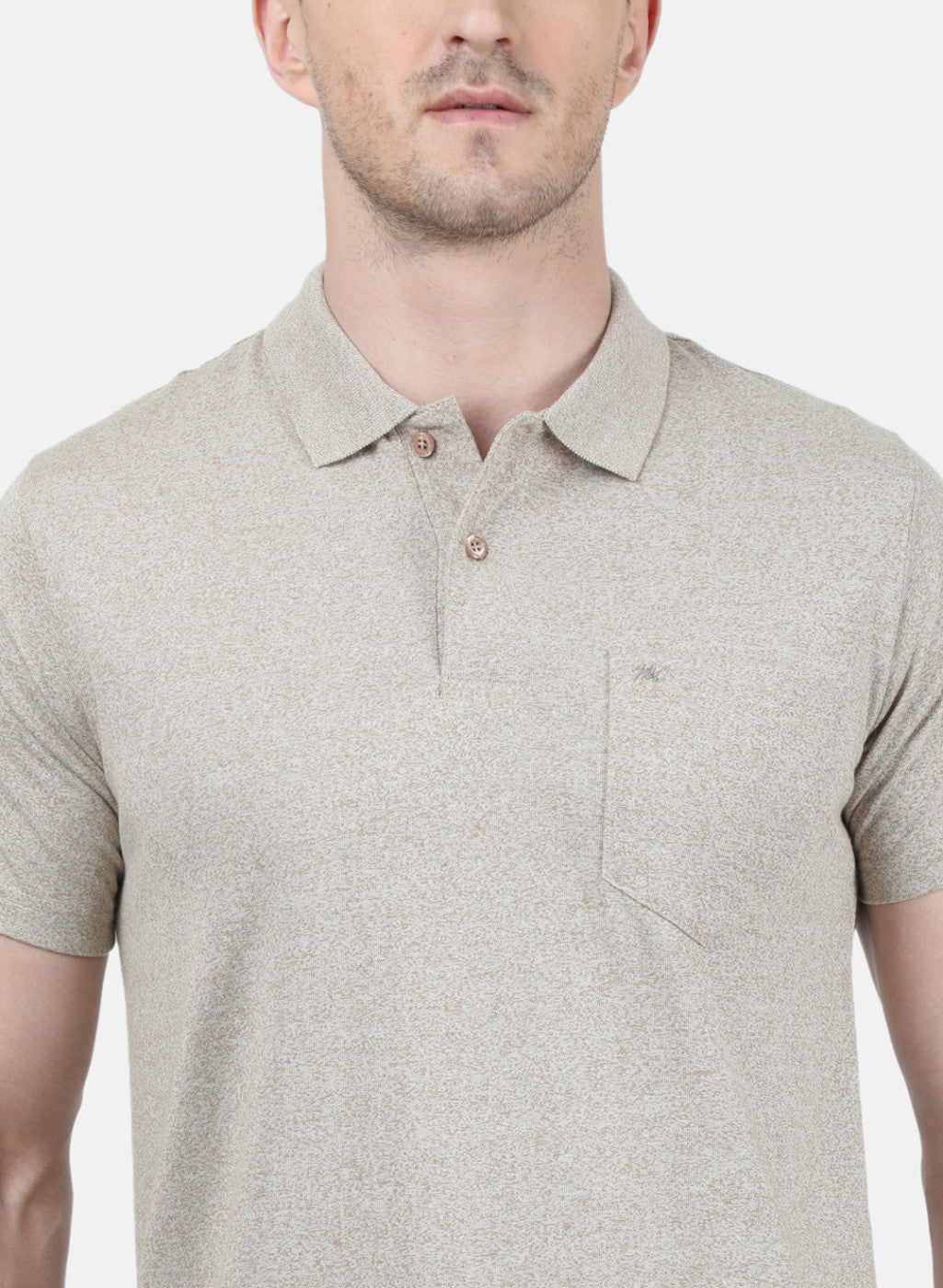 Mens Khaki Plain T-Shirt