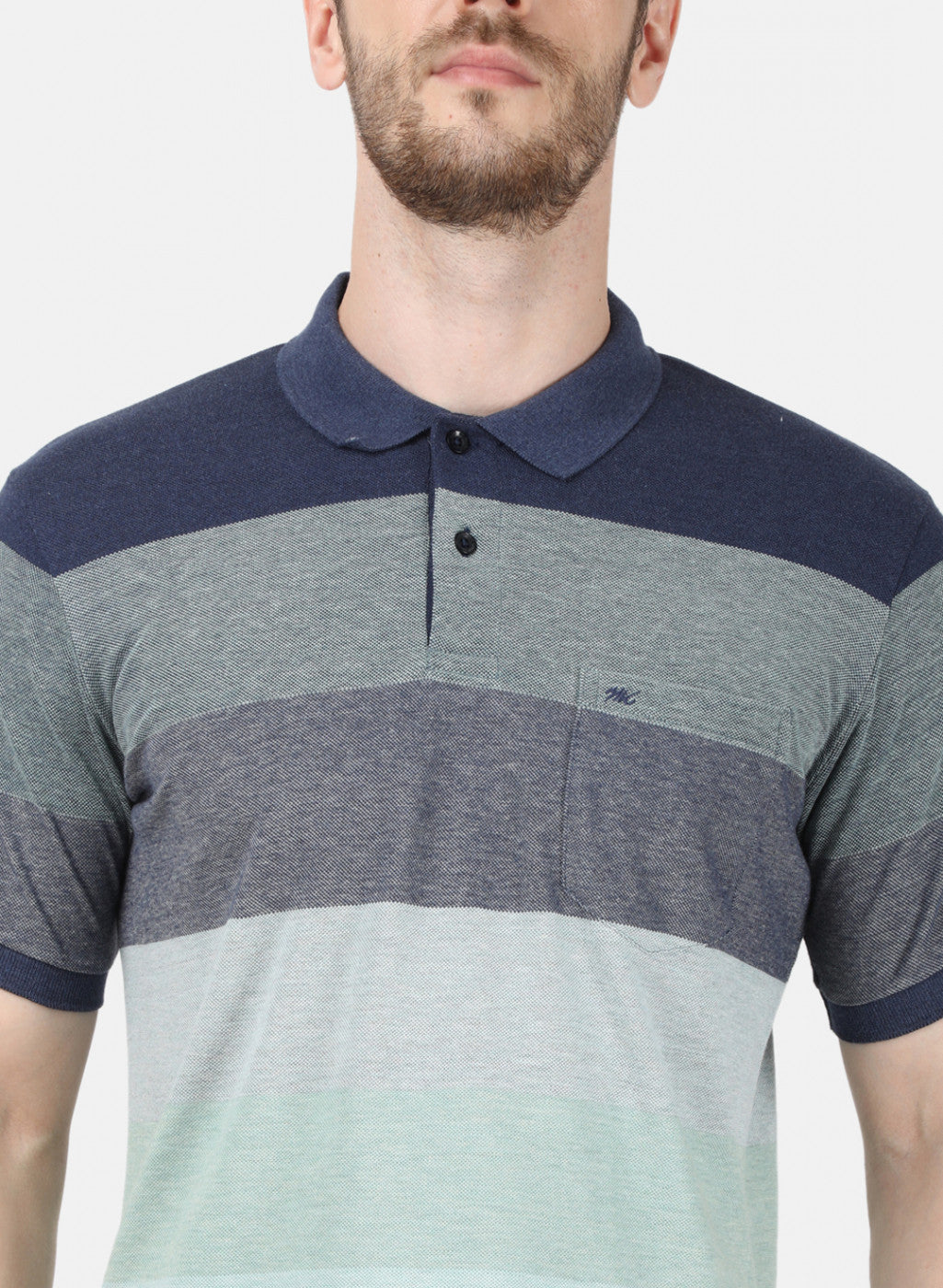 Mens Green Stripe T-Shirt