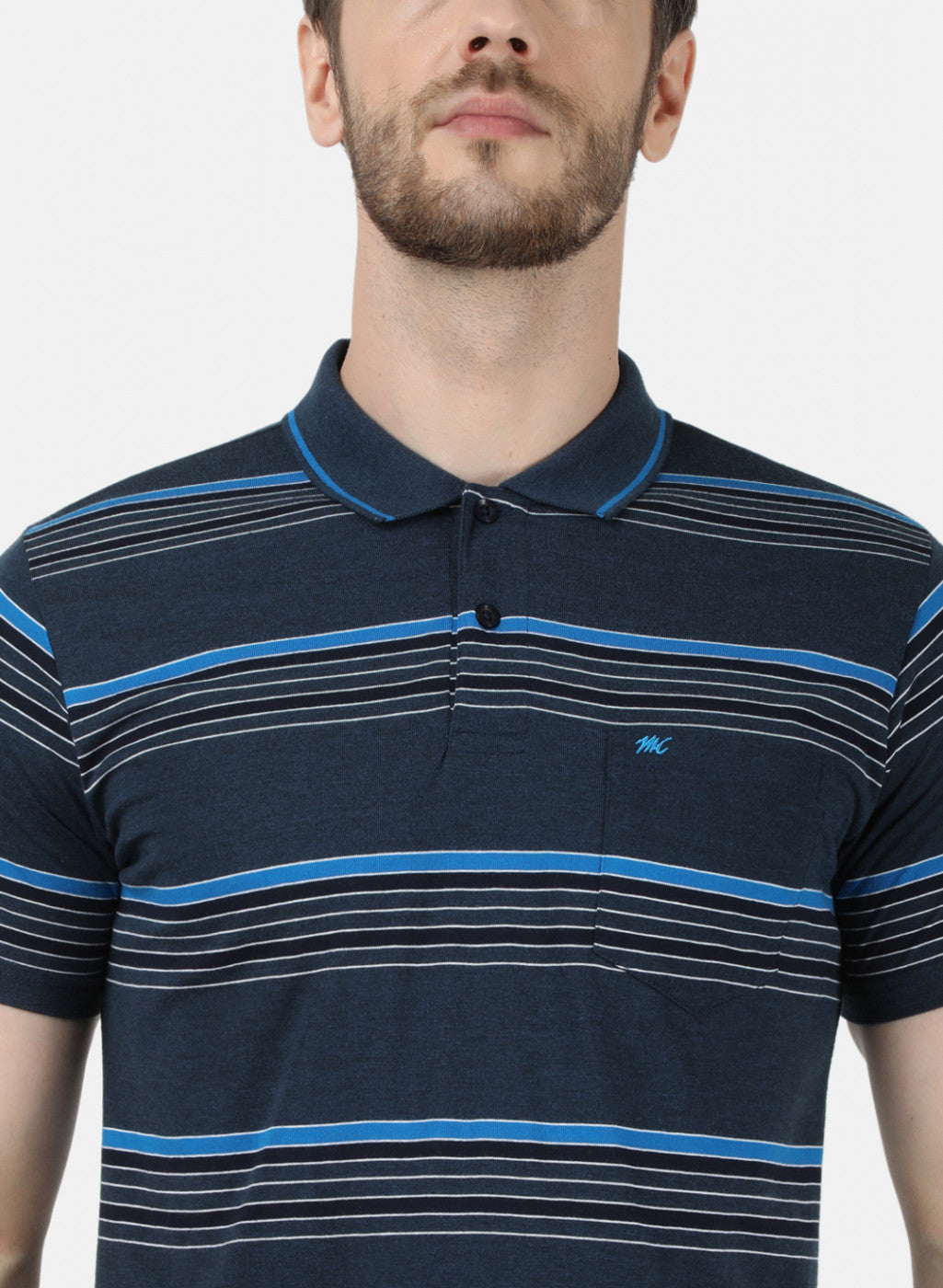Mens Blue Stripe T-Shirt